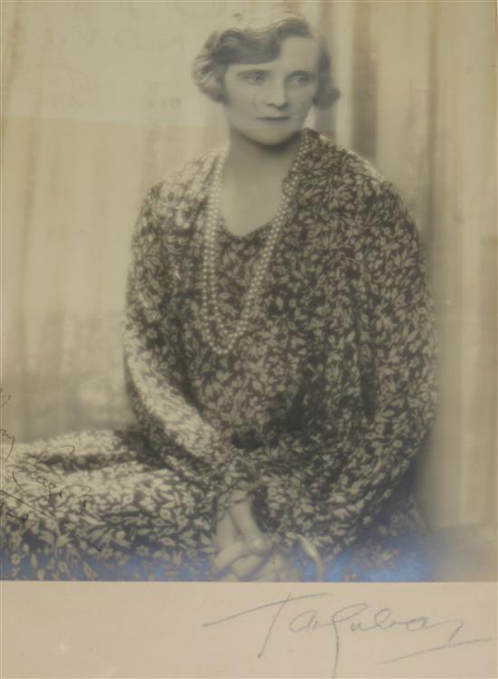 A photographic portrait of Mary Curzon by Paul Tanquary
